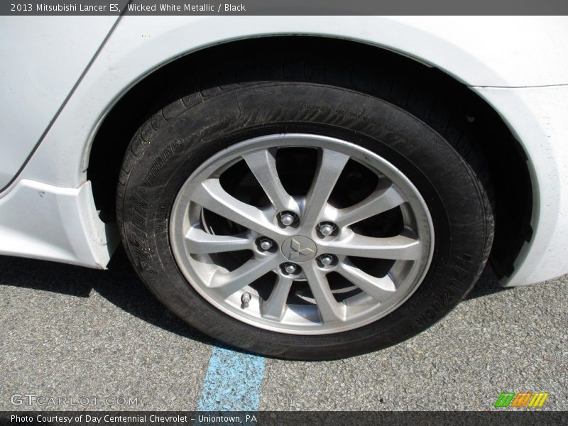 Wicked White Metallic / Black 2013 Mitsubishi Lancer ES