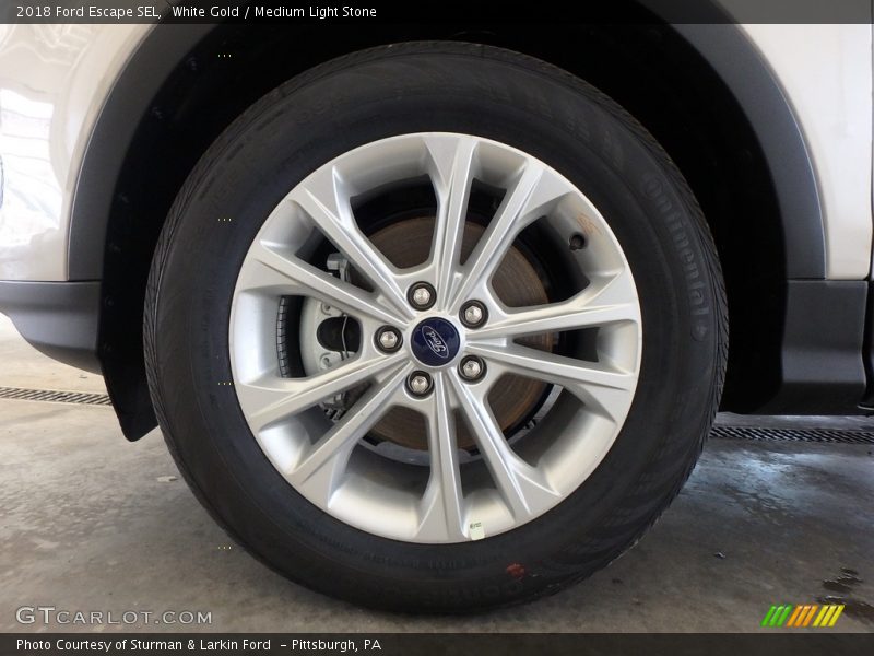 White Gold / Medium Light Stone 2018 Ford Escape SEL