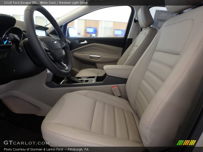 White Gold / Medium Light Stone 2018 Ford Escape SEL