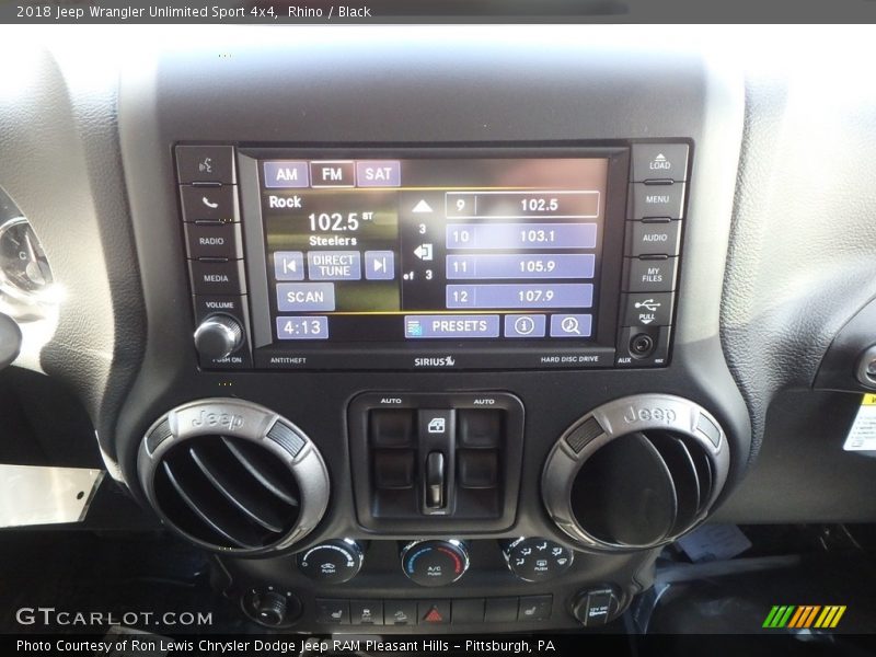 Rhino / Black 2018 Jeep Wrangler Unlimited Sport 4x4
