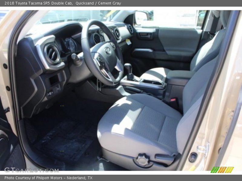 Quicksand / Cement Gray 2018 Toyota Tacoma SR5 Double Cab