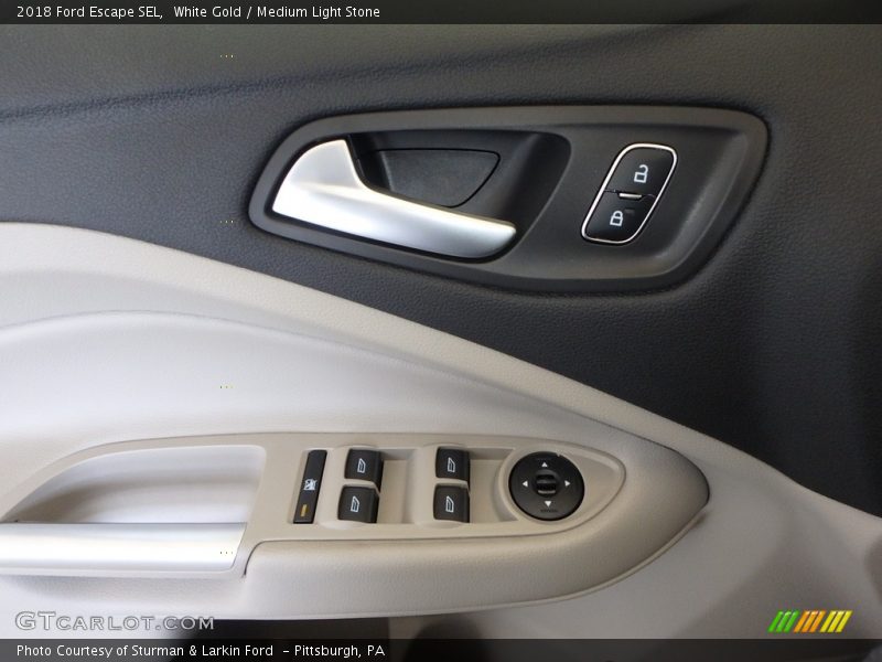 White Gold / Medium Light Stone 2018 Ford Escape SEL
