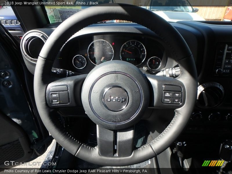 Rhino / Black 2018 Jeep Wrangler Unlimited Sport 4x4