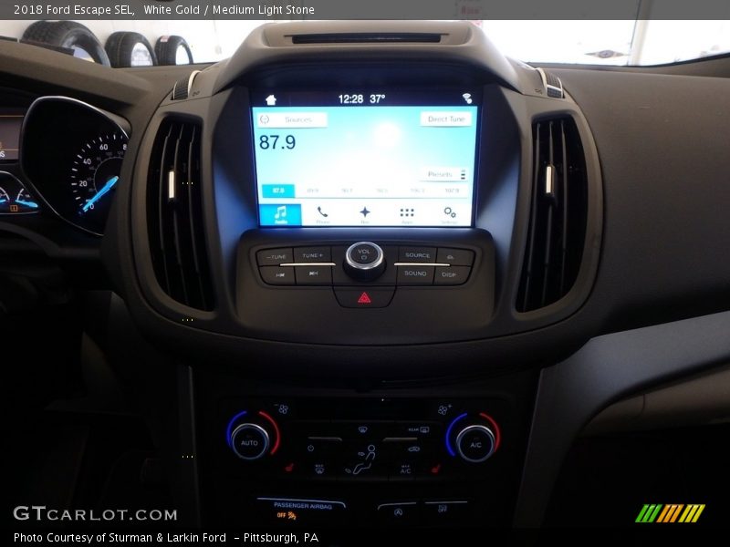 White Gold / Medium Light Stone 2018 Ford Escape SEL