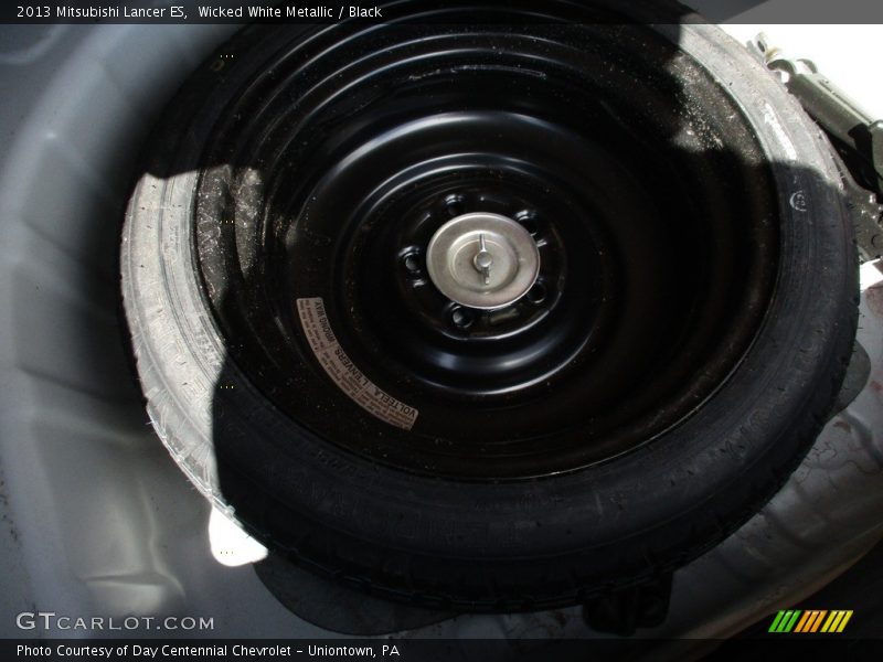 Wicked White Metallic / Black 2013 Mitsubishi Lancer ES