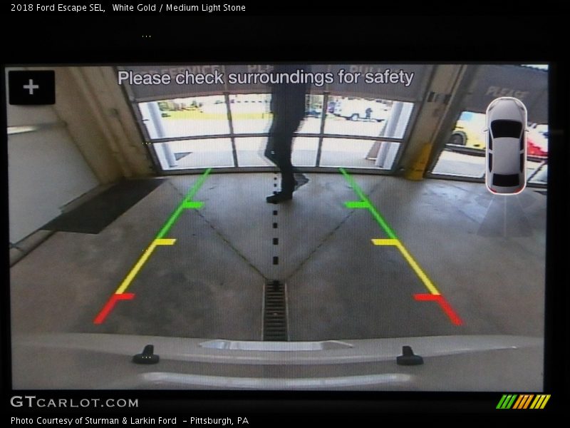 White Gold / Medium Light Stone 2018 Ford Escape SEL