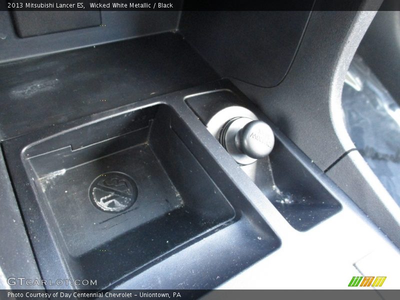 Wicked White Metallic / Black 2013 Mitsubishi Lancer ES