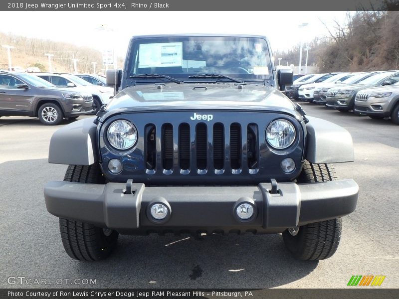 Rhino / Black 2018 Jeep Wrangler Unlimited Sport 4x4