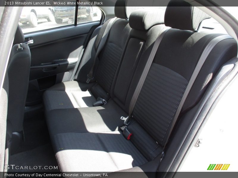 Wicked White Metallic / Black 2013 Mitsubishi Lancer ES