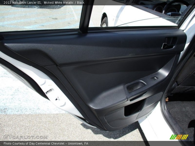 Wicked White Metallic / Black 2013 Mitsubishi Lancer ES