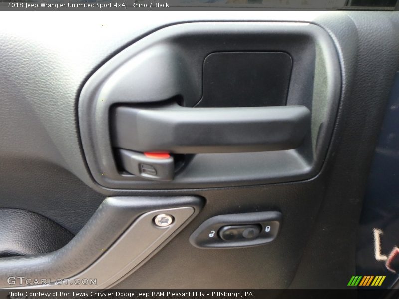 Rhino / Black 2018 Jeep Wrangler Unlimited Sport 4x4