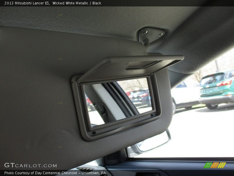 Wicked White Metallic / Black 2013 Mitsubishi Lancer ES