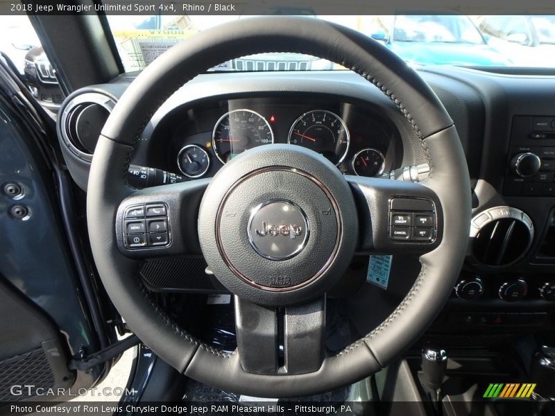Rhino / Black 2018 Jeep Wrangler Unlimited Sport 4x4