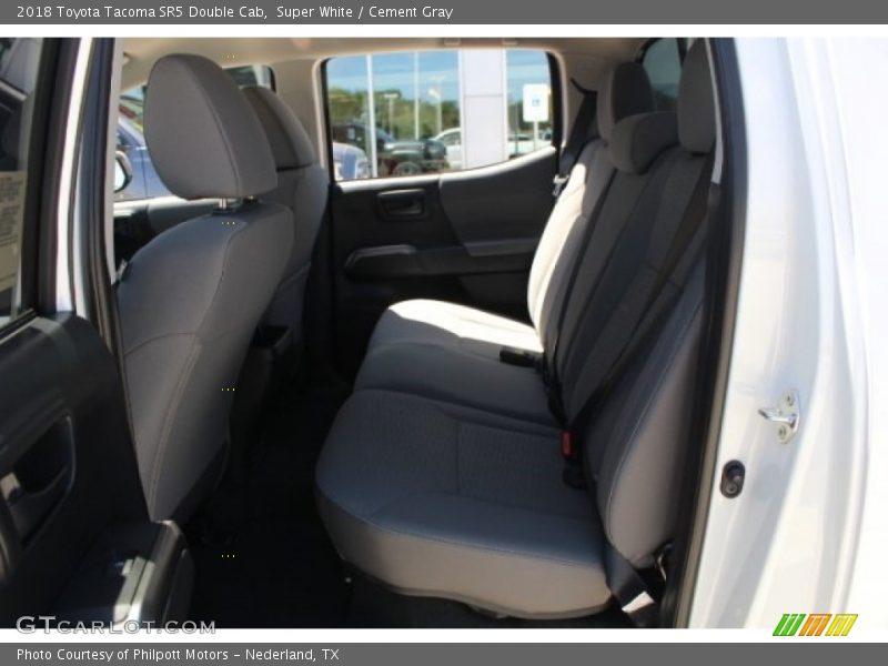 Super White / Cement Gray 2018 Toyota Tacoma SR5 Double Cab