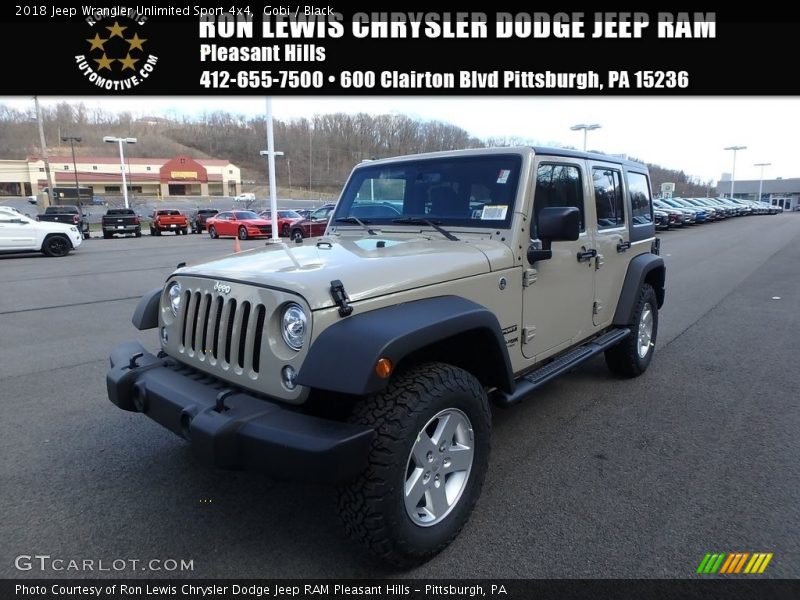 Gobi / Black 2018 Jeep Wrangler Unlimited Sport 4x4