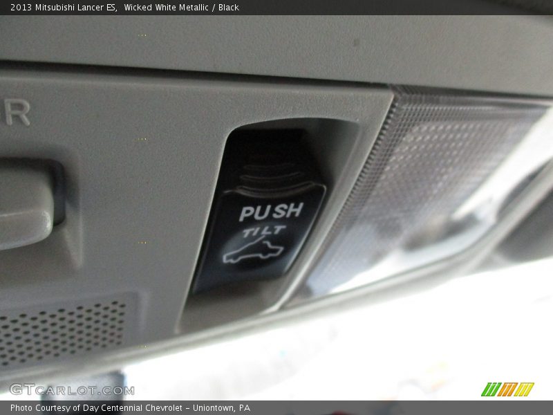 Wicked White Metallic / Black 2013 Mitsubishi Lancer ES