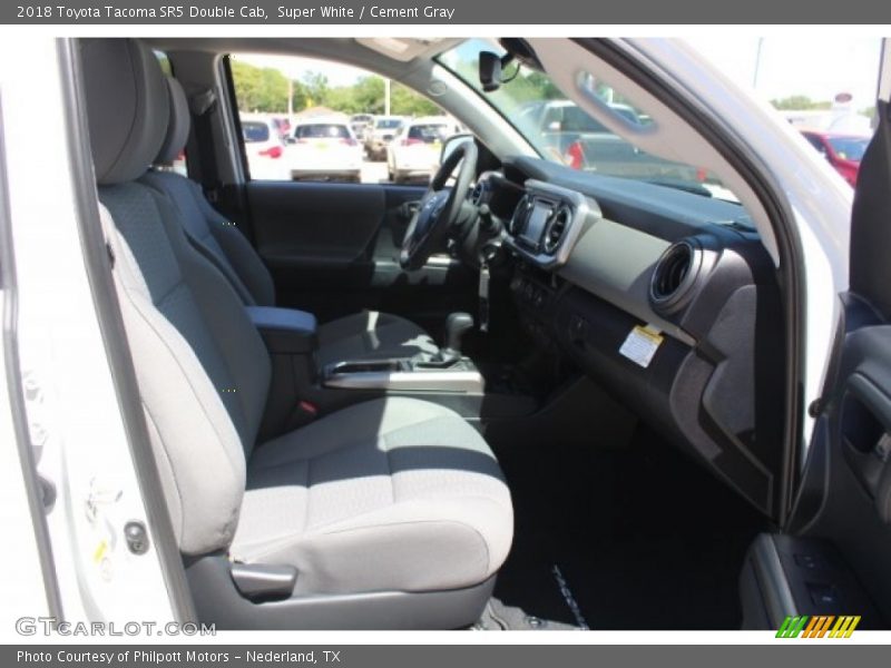 Super White / Cement Gray 2018 Toyota Tacoma SR5 Double Cab