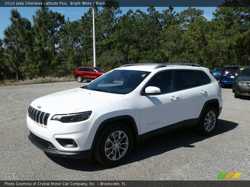 Bright White / Black 2019 Jeep Cherokee Latitude Plus