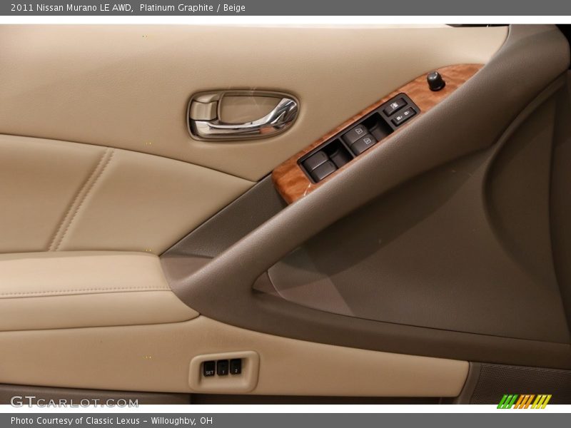 Platinum Graphite / Beige 2011 Nissan Murano LE AWD