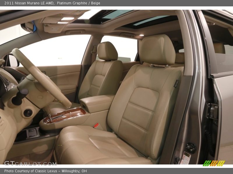 Platinum Graphite / Beige 2011 Nissan Murano LE AWD