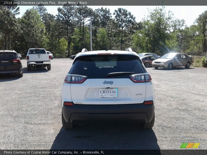 Bright White / Black 2019 Jeep Cherokee Latitude Plus