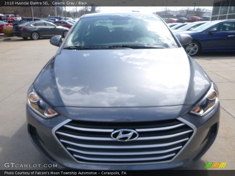 Galactic Gray / Black 2018 Hyundai Elantra SEL