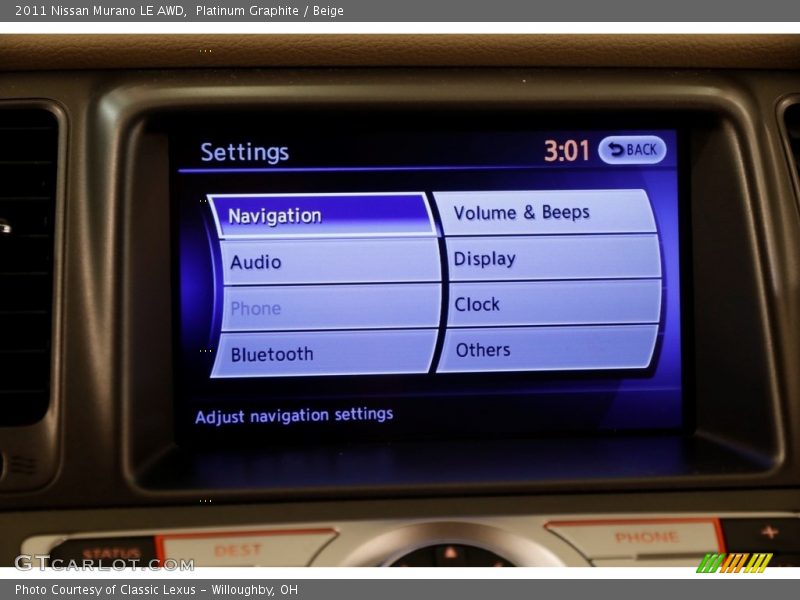 Platinum Graphite / Beige 2011 Nissan Murano LE AWD