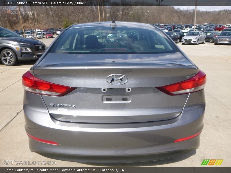 Galactic Gray / Black 2018 Hyundai Elantra SEL