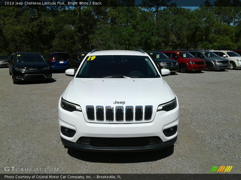 Bright White / Black 2019 Jeep Cherokee Latitude Plus