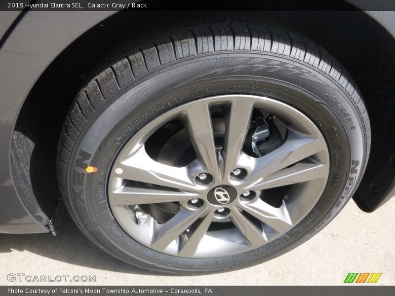 Galactic Gray / Black 2018 Hyundai Elantra SEL
