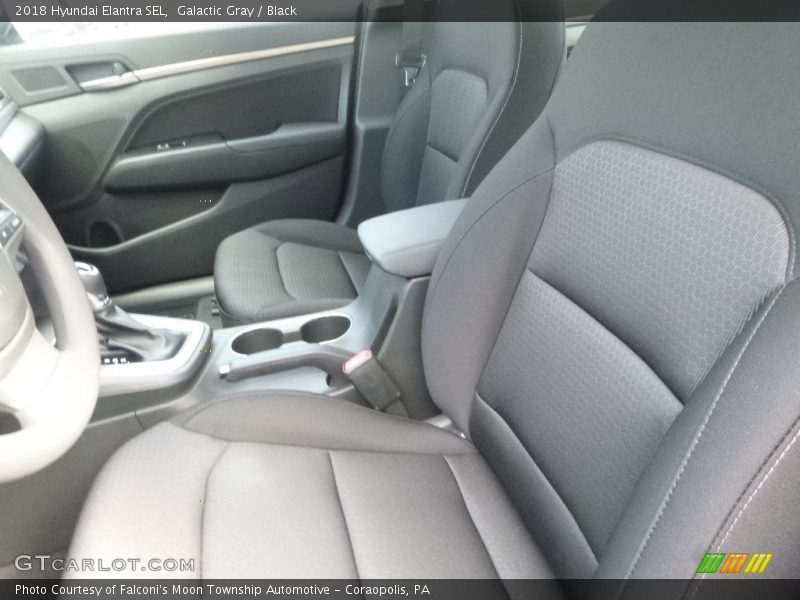 Galactic Gray / Black 2018 Hyundai Elantra SEL