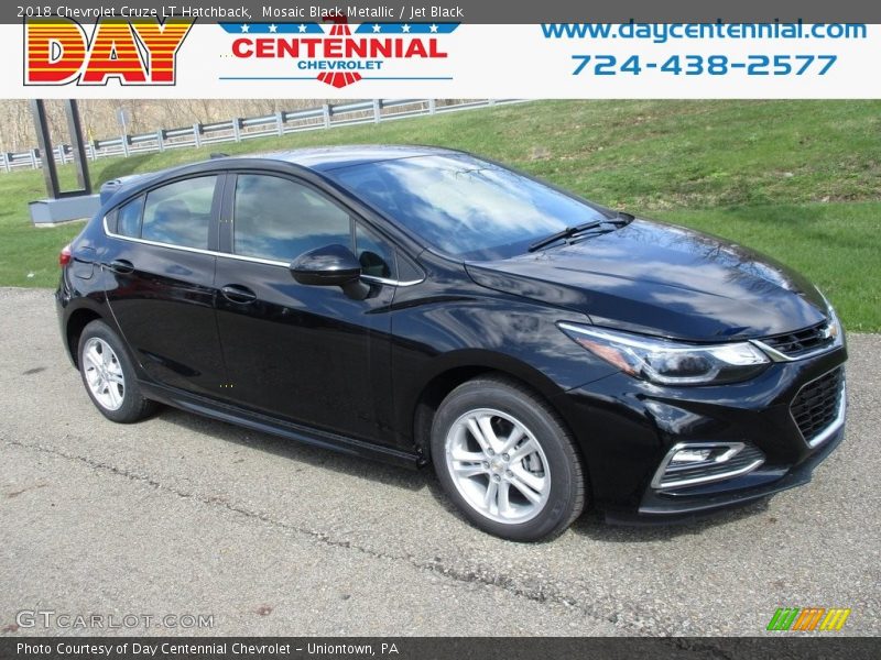 Mosaic Black Metallic / Jet Black 2018 Chevrolet Cruze LT Hatchback