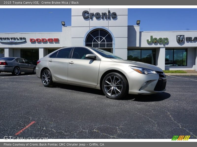 Creme Brulee Mica / Black 2015 Toyota Camry XSE
