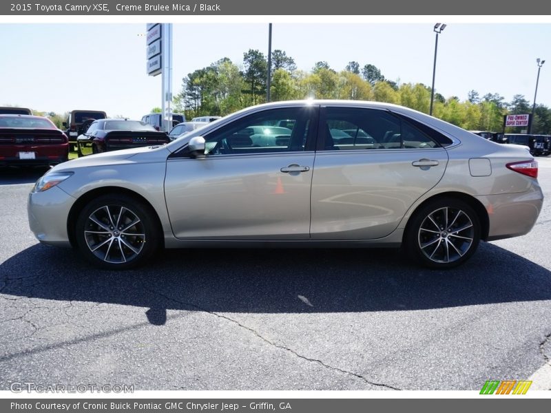 Creme Brulee Mica / Black 2015 Toyota Camry XSE