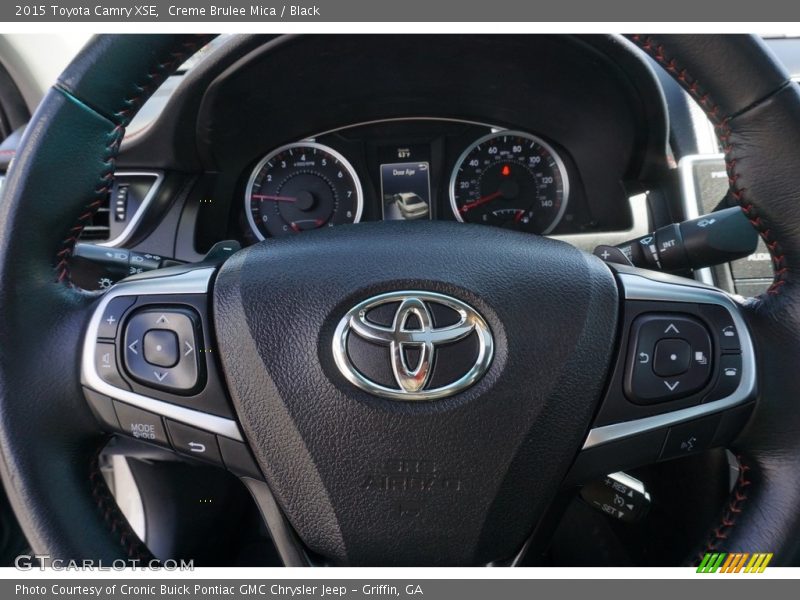 Creme Brulee Mica / Black 2015 Toyota Camry XSE