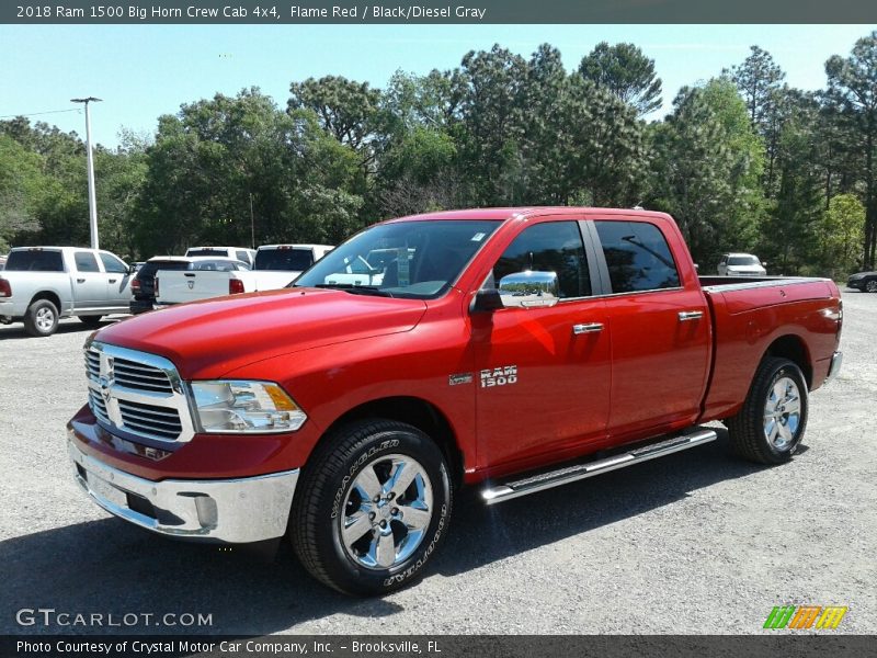 Flame Red / Black/Diesel Gray 2018 Ram 1500 Big Horn Crew Cab 4x4