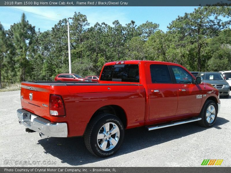 Flame Red / Black/Diesel Gray 2018 Ram 1500 Big Horn Crew Cab 4x4