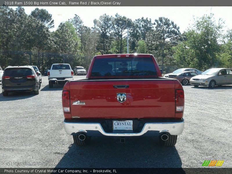Flame Red / Black/Diesel Gray 2018 Ram 1500 Big Horn Crew Cab
