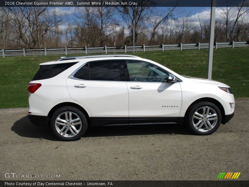 Summit White / Medium Ash Gray 2018 Chevrolet Equinox Premier AWD