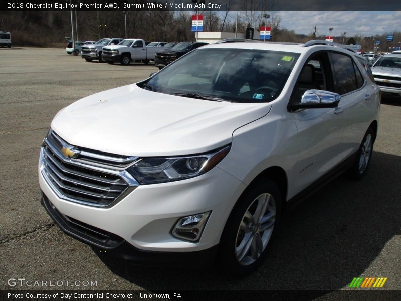 Summit White / Medium Ash Gray 2018 Chevrolet Equinox Premier AWD