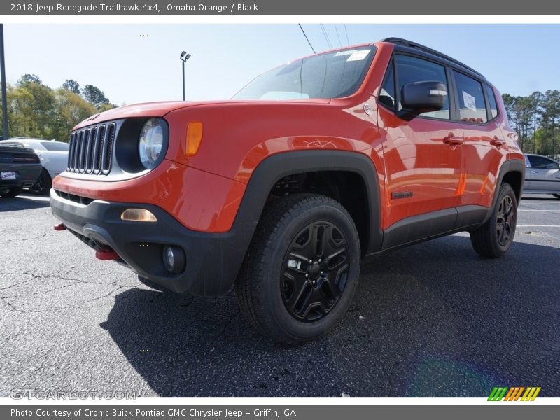 Omaha Orange / Black 2018 Jeep Renegade Trailhawk 4x4