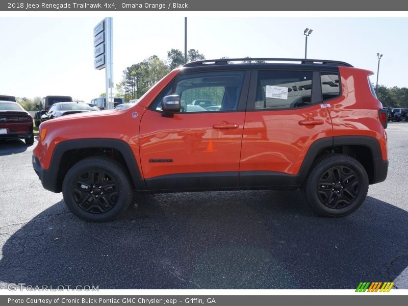Omaha Orange / Black 2018 Jeep Renegade Trailhawk 4x4