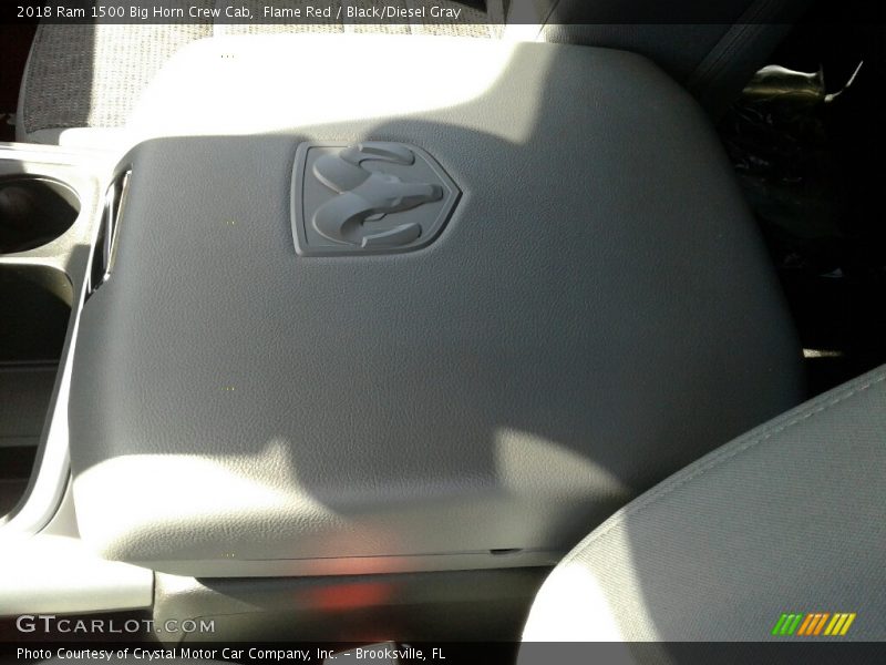 Flame Red / Black/Diesel Gray 2018 Ram 1500 Big Horn Crew Cab
