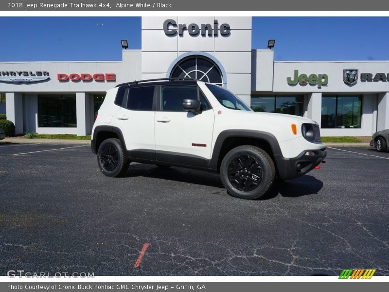 Alpine White / Black 2018 Jeep Renegade Trailhawk 4x4
