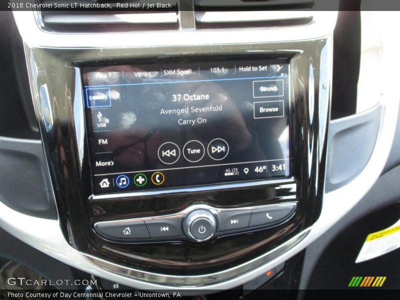 Red Hot / Jet Black 2018 Chevrolet Sonic LT Hatchback