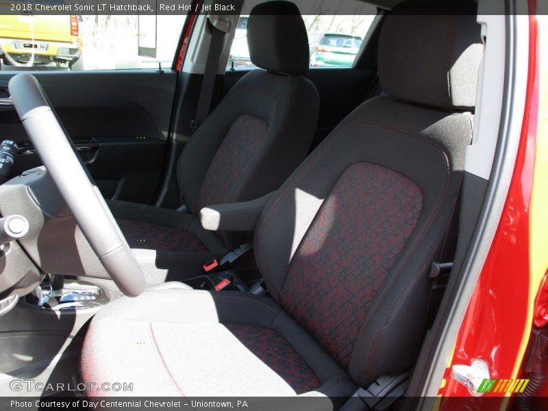 Red Hot / Jet Black 2018 Chevrolet Sonic LT Hatchback