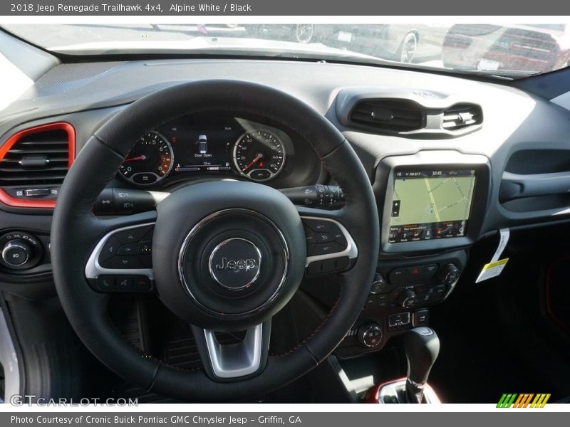 Alpine White / Black 2018 Jeep Renegade Trailhawk 4x4