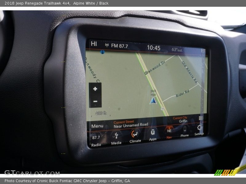 Alpine White / Black 2018 Jeep Renegade Trailhawk 4x4