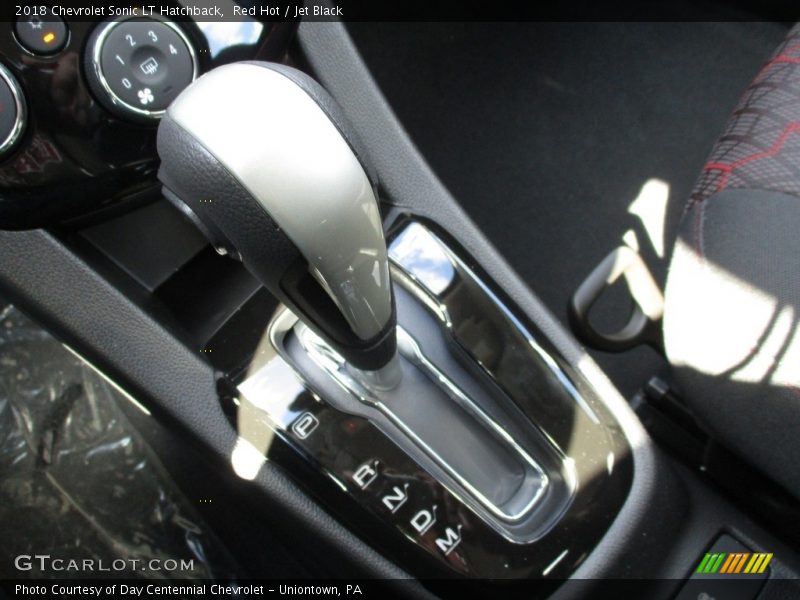 Red Hot / Jet Black 2018 Chevrolet Sonic LT Hatchback
