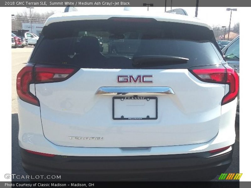 Summit White / Medium Ash Gray/­Jet Black 2018 GMC Terrain SLE